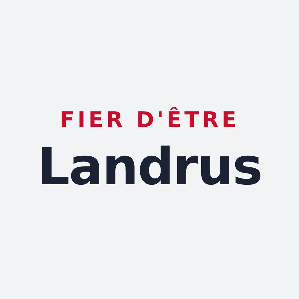 Poster « Fier d'être Landrus » — design pour Landres