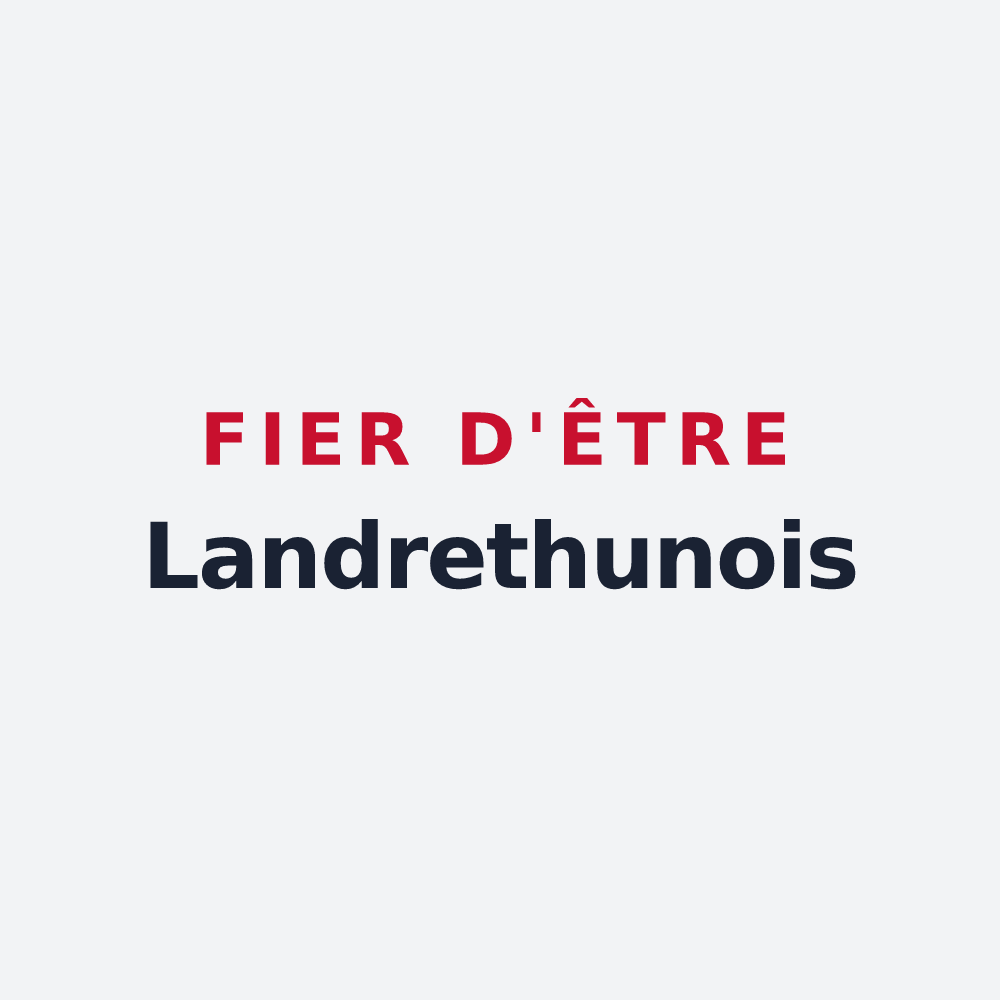 Poster « Fier d'être Landrethunois » — design pour Landrethun-le-Nord