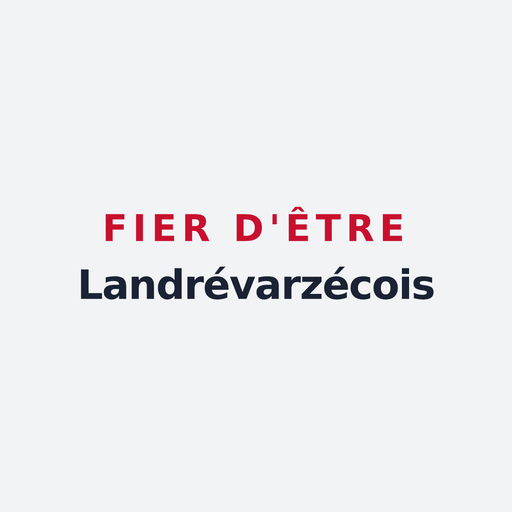 Poster « Fier d'être Landrévarzécois » — design pour Landrévarzec