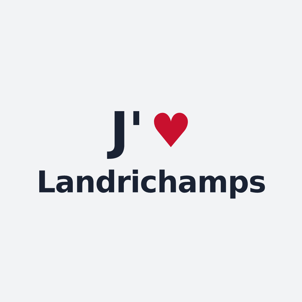 Poster personnalisé Landrichamps — design J'aime Landrichamps
