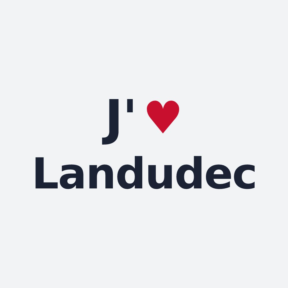 Poster personnalisé Landudec — design J'aime Landudec