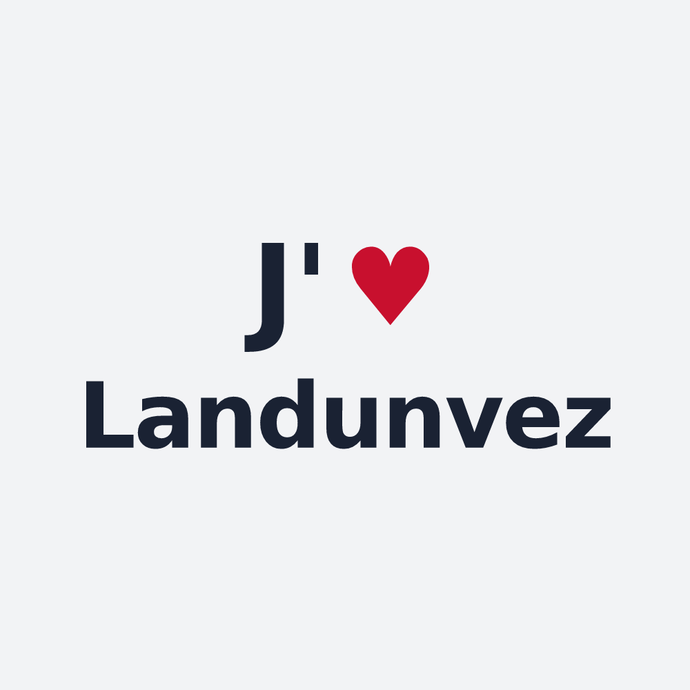 Poster personnalisé Landunvez — design J'aime Landunvez