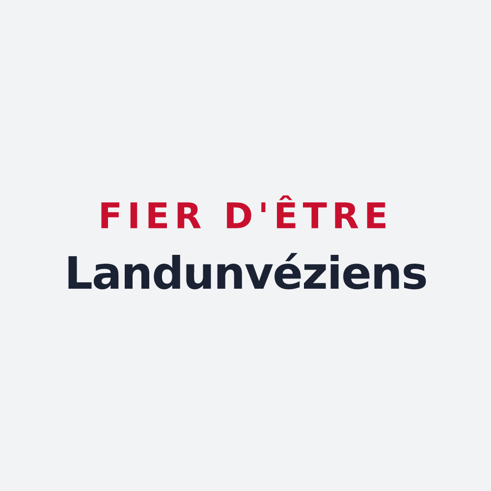 Poster « Fier d'être Landunvéziens » — design pour Landunvez