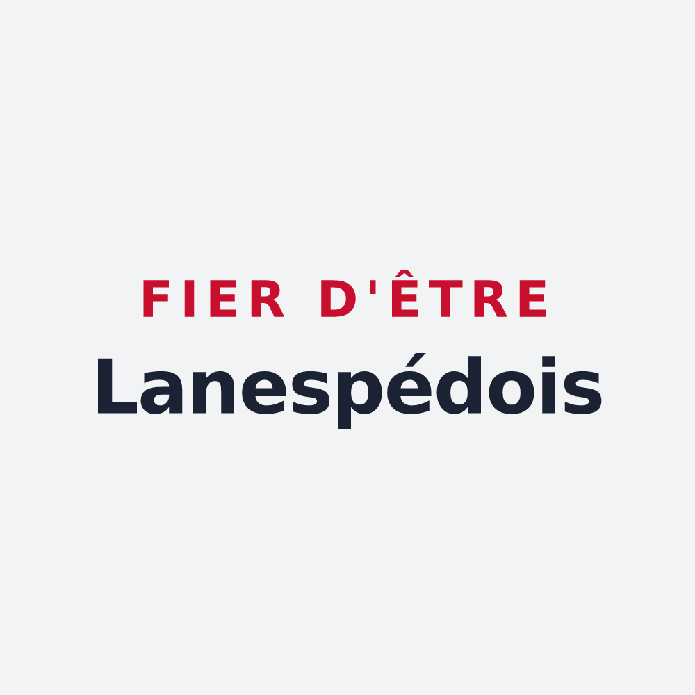 Poster « Fier d'être Lanespédois » — design pour Lanespède