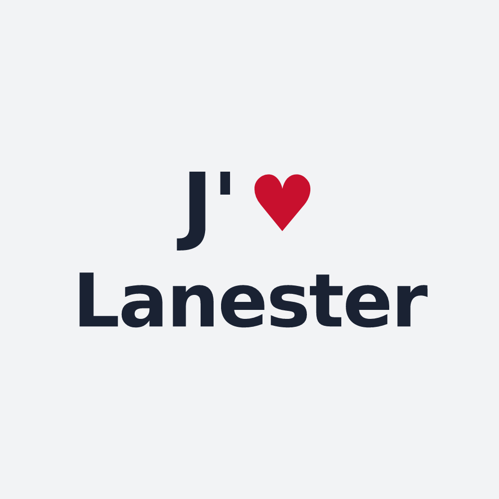 Poster personnalisé Lanester — design J'aime Lanester