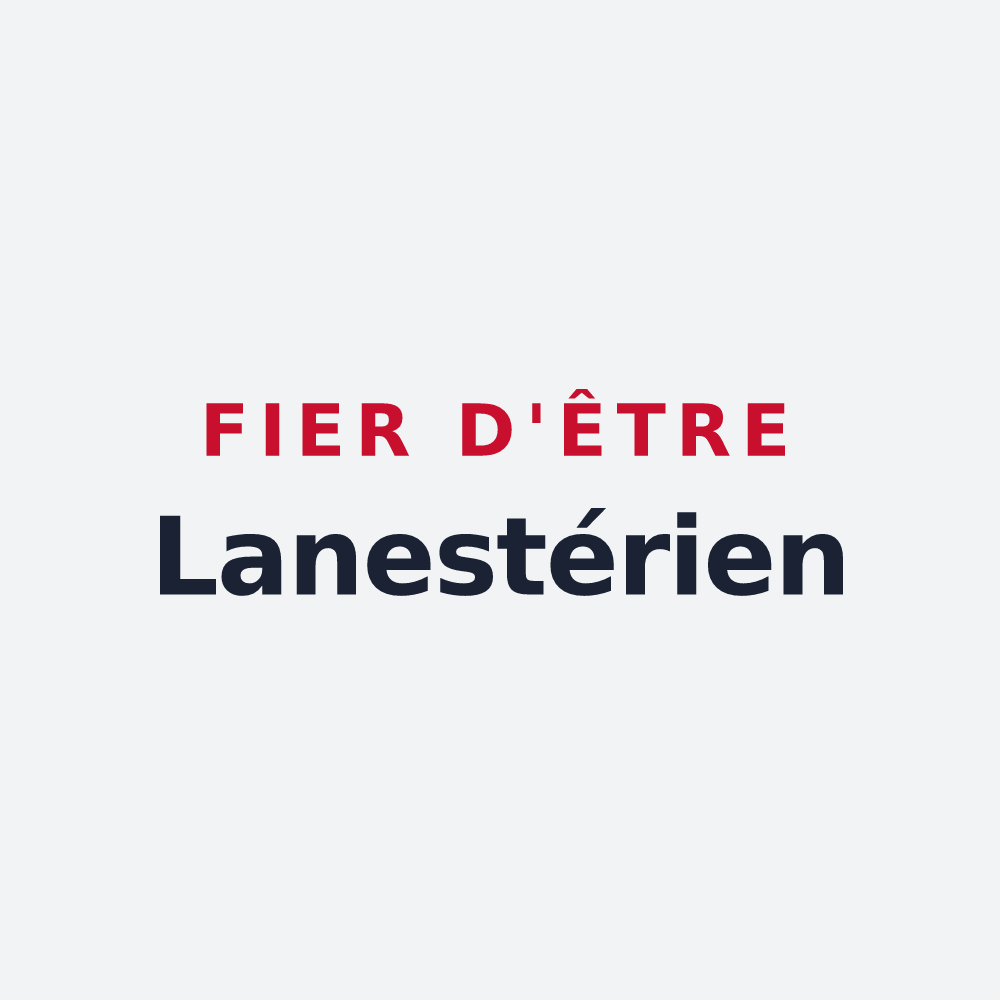 Poster « Fier d'être Lanestérien » — design pour Lanester