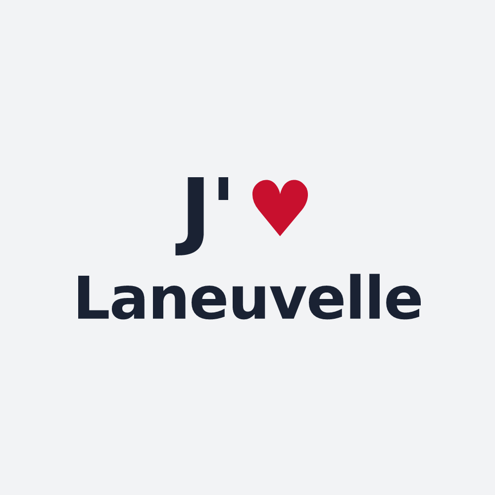 Poster personnalisé Laneuvelle — design J'aime Laneuvelle