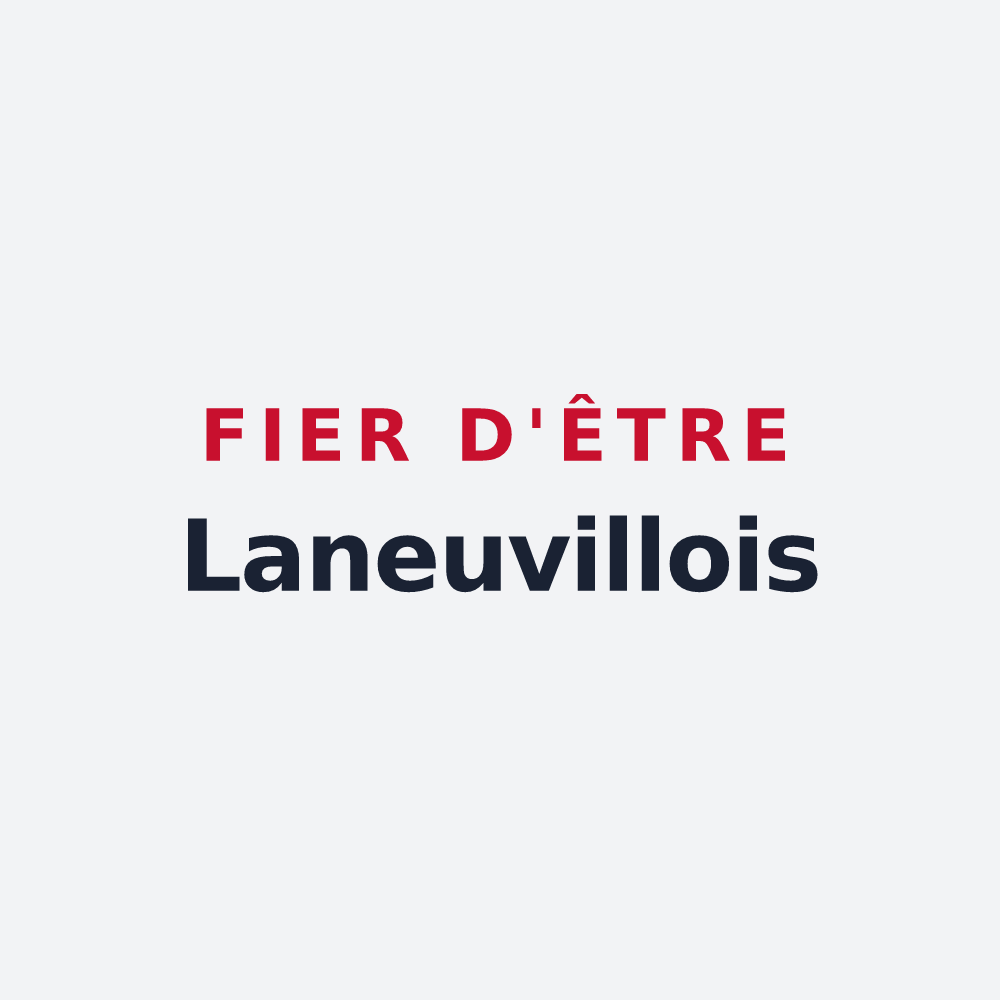 Poster « Fier d'être Laneuvillois » — design pour Laneuveville-aux-Bois