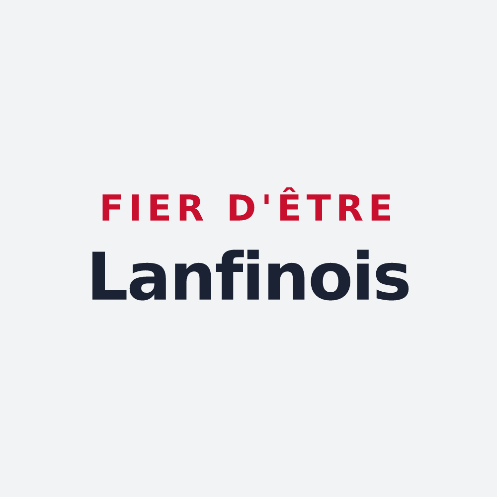 Poster « Fier d'être Lanfinois » — design pour Lanfains
