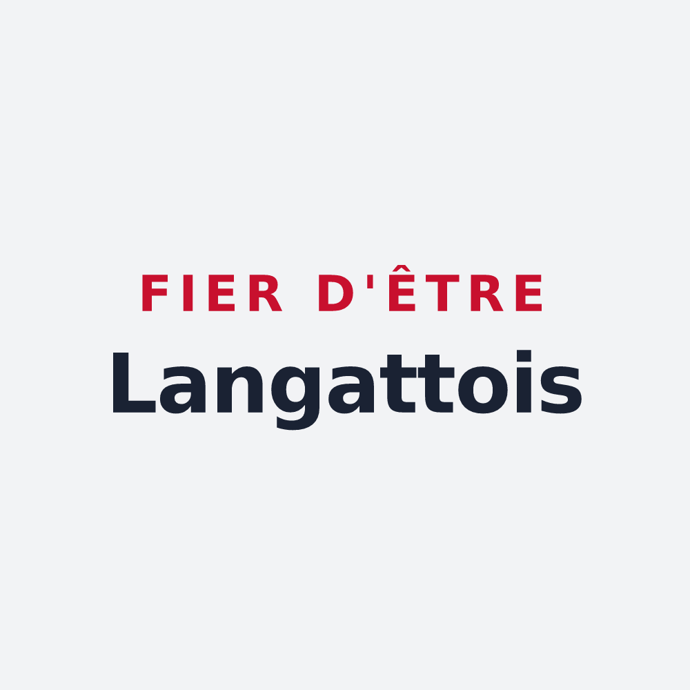 Poster « Fier d'être Langattois » — design pour Langatte