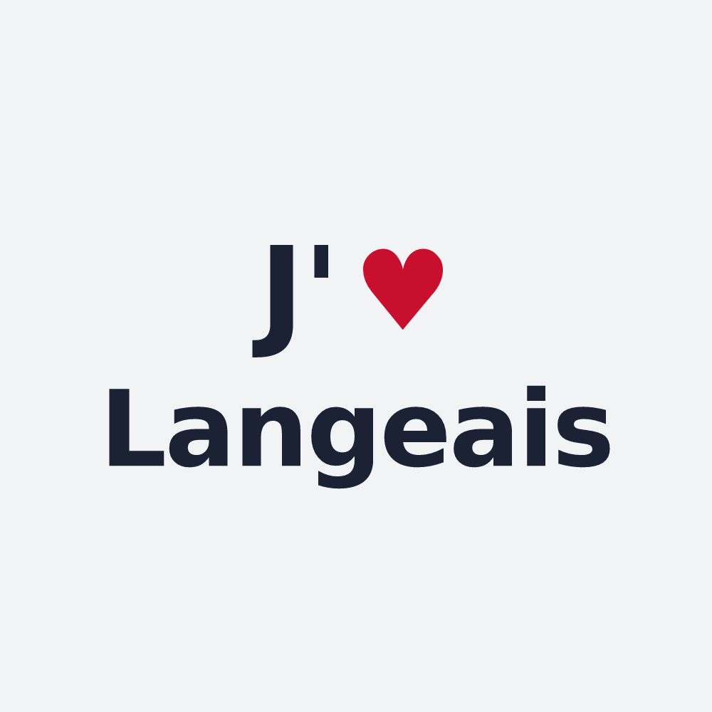 Poster personnalisé Langeais — design J'aime Langeais