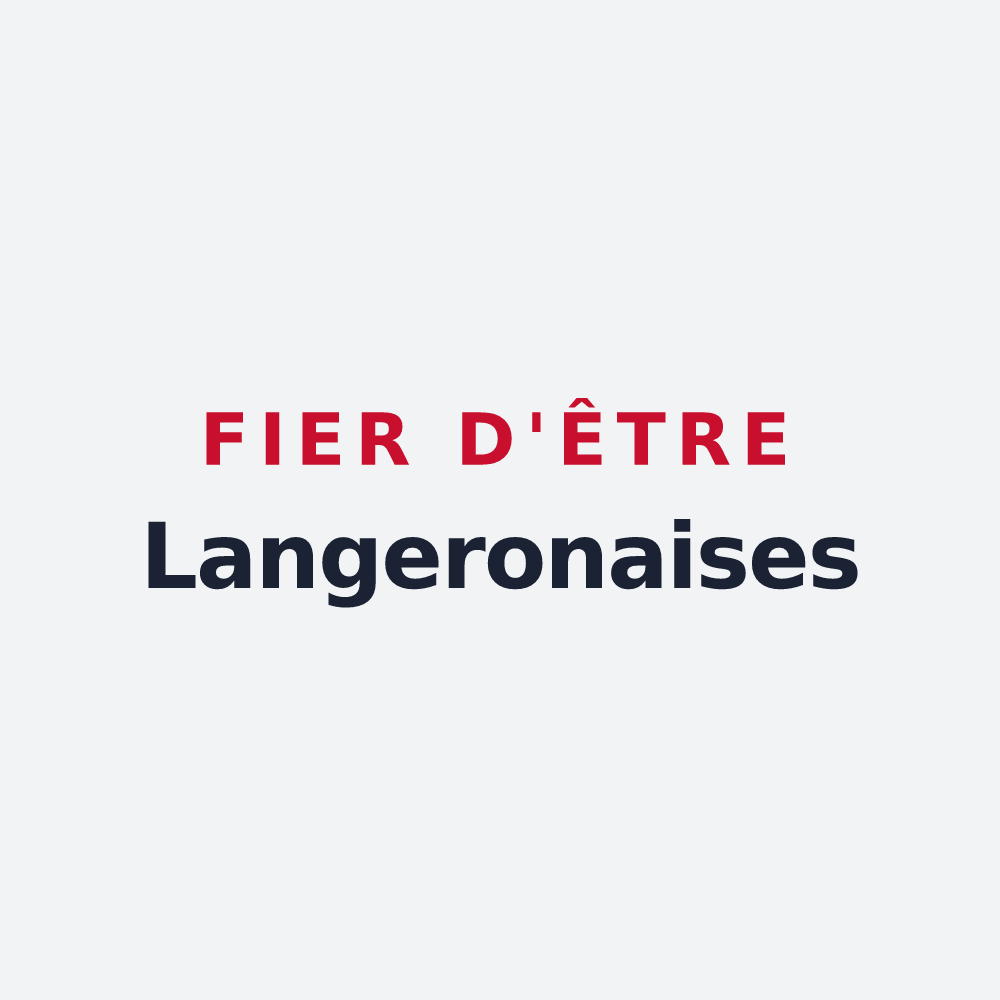Poster « Fier d'être Langeronaises » — design pour Langeron