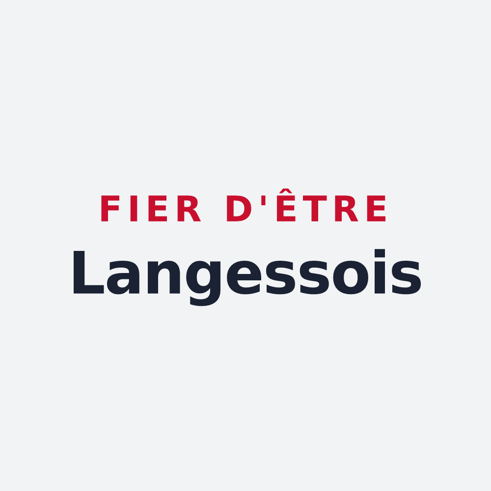 Poster « Fier d'être Langessois » — design pour Langesse