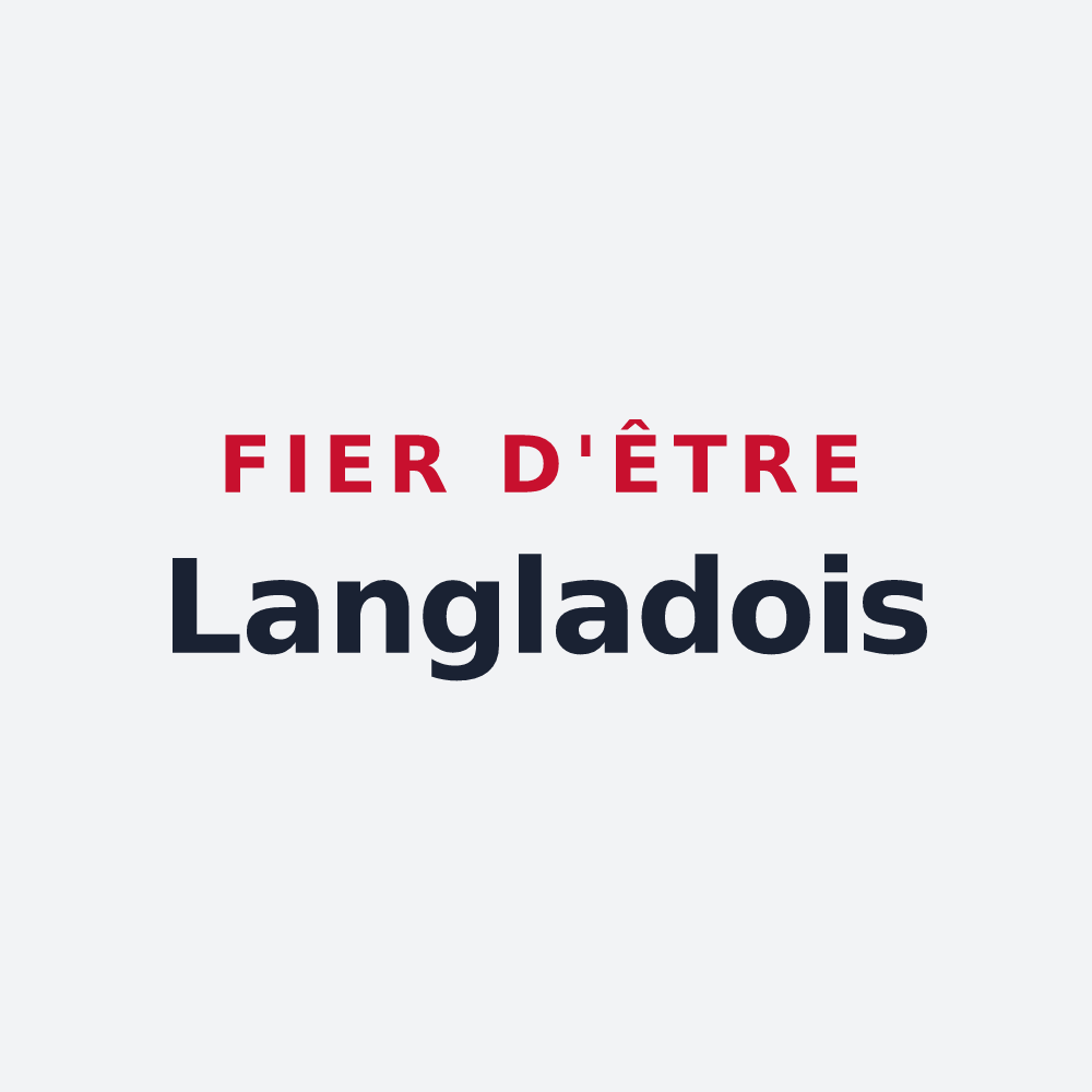 Poster « Fier d'être Langladois » — design pour Langlade