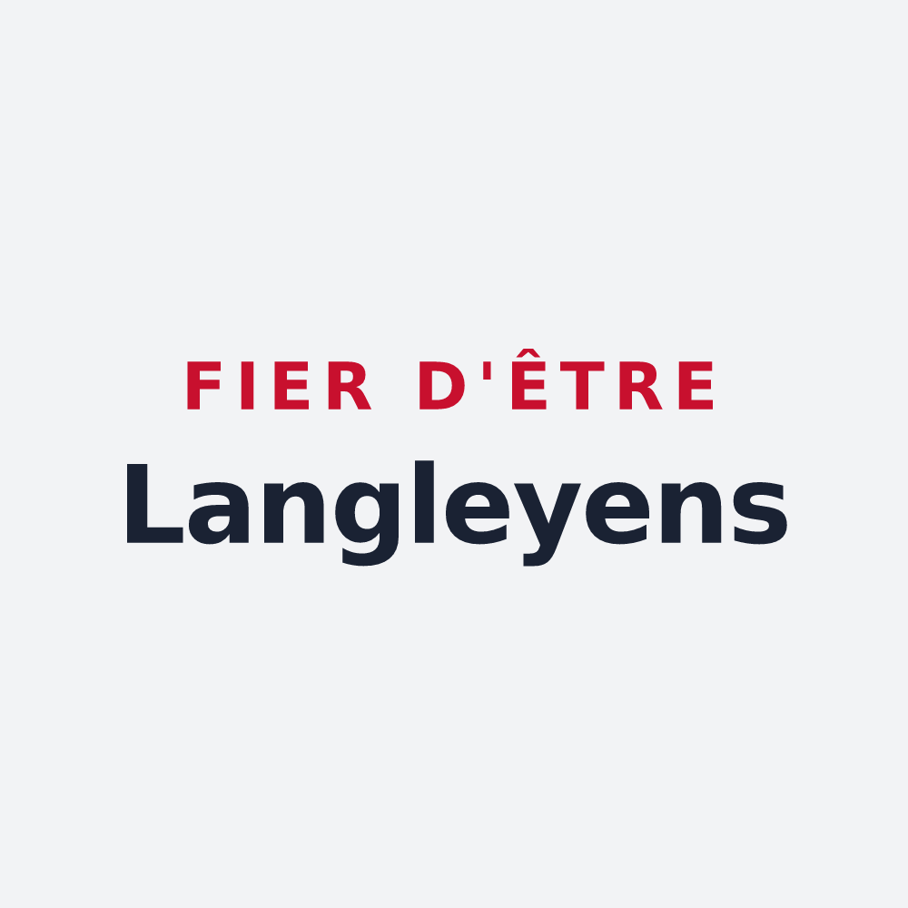 Poster « Fier d'être Langleyens » — design pour Langley