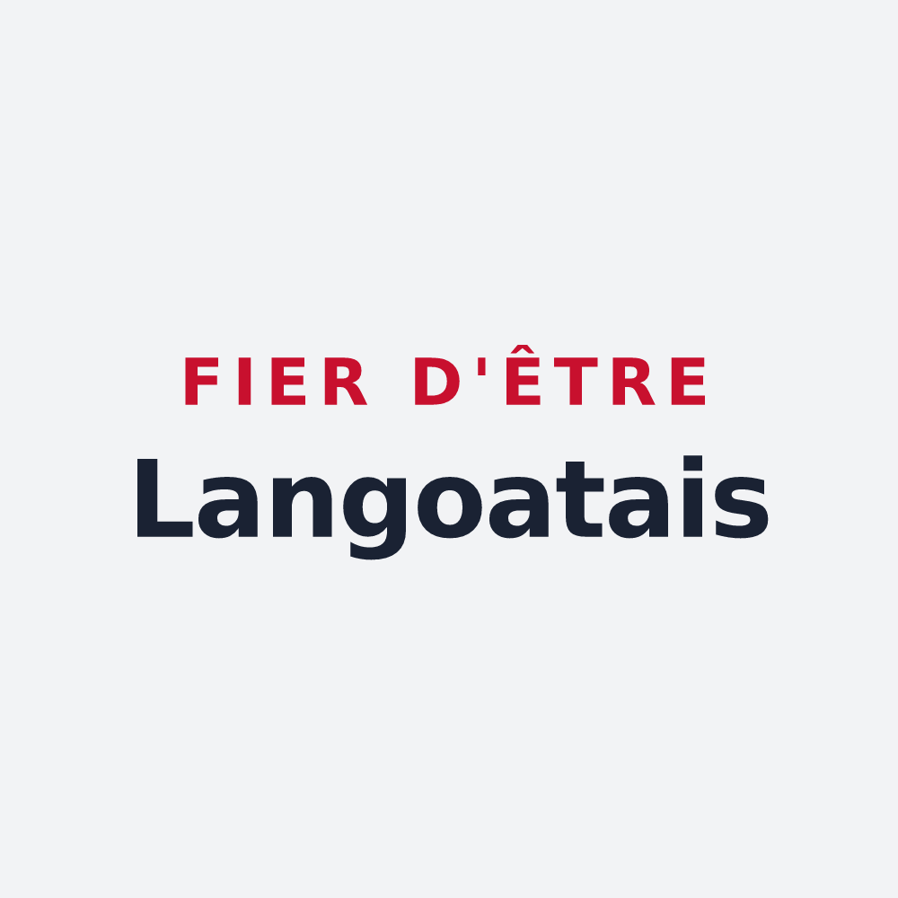 Poster « Fier d'être Langoatais » — design pour Langoat