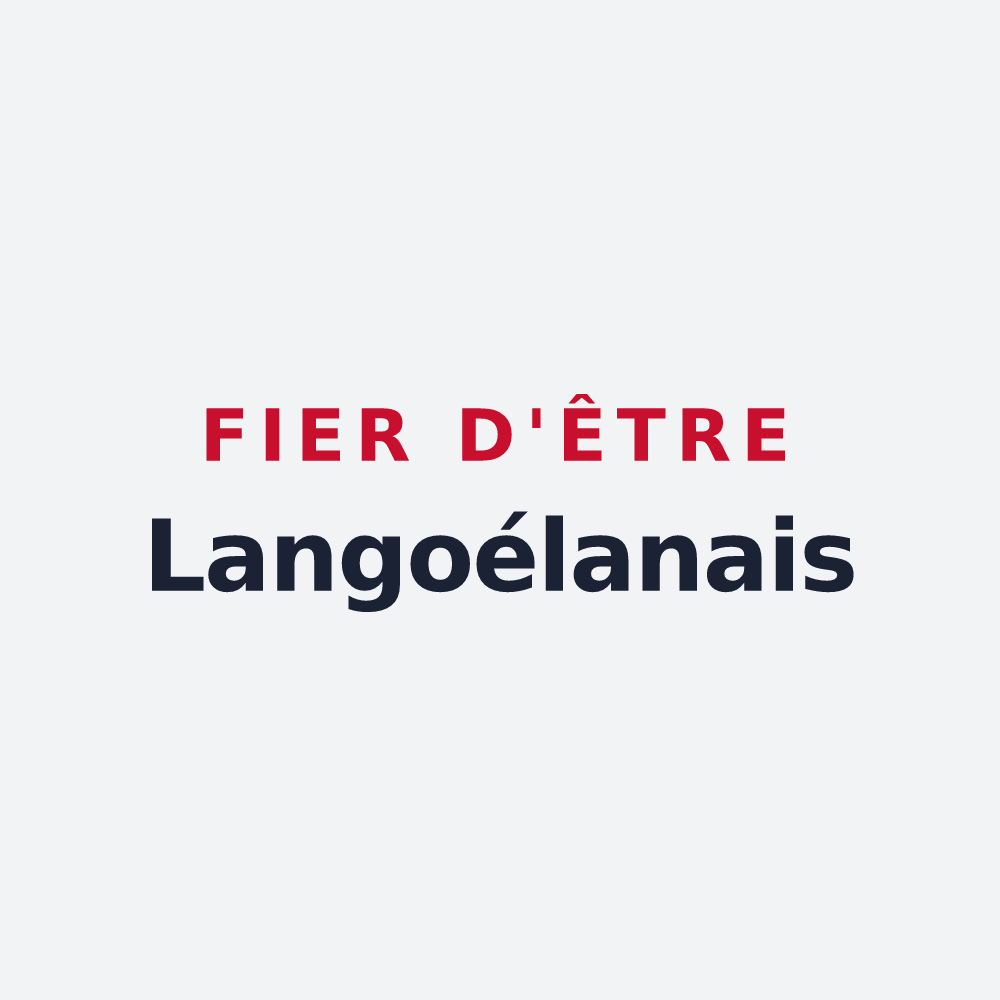 Poster « Fier d'être Langoélanais » — design pour Langoëlan