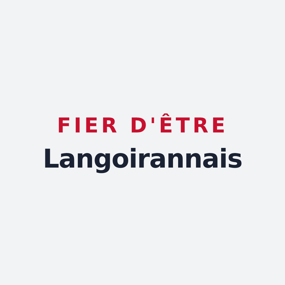 Poster « Fier d'être Langoirannais » — design pour Langoiran