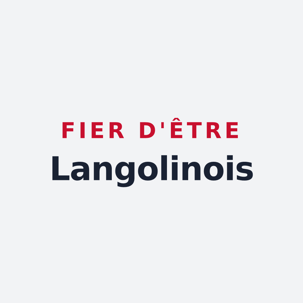 Poster « Fier d'être Langolinois » — design pour Langolen