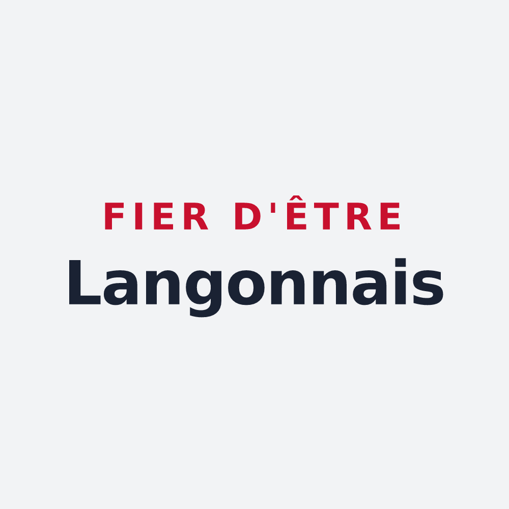 Poster « Fier d'être Langonnais » — design pour Langon