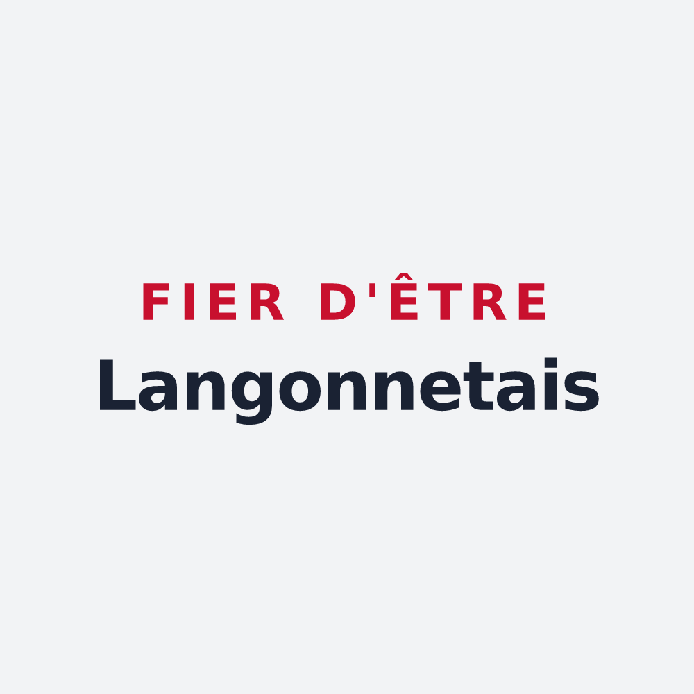 Poster « Fier d'être Langonnetais » — design pour Langonnet