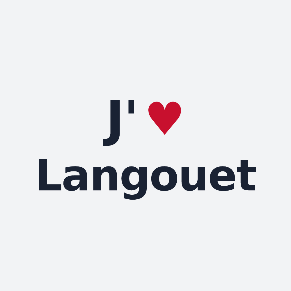 Poster personnalisé Langouet — design J'aime Langouet