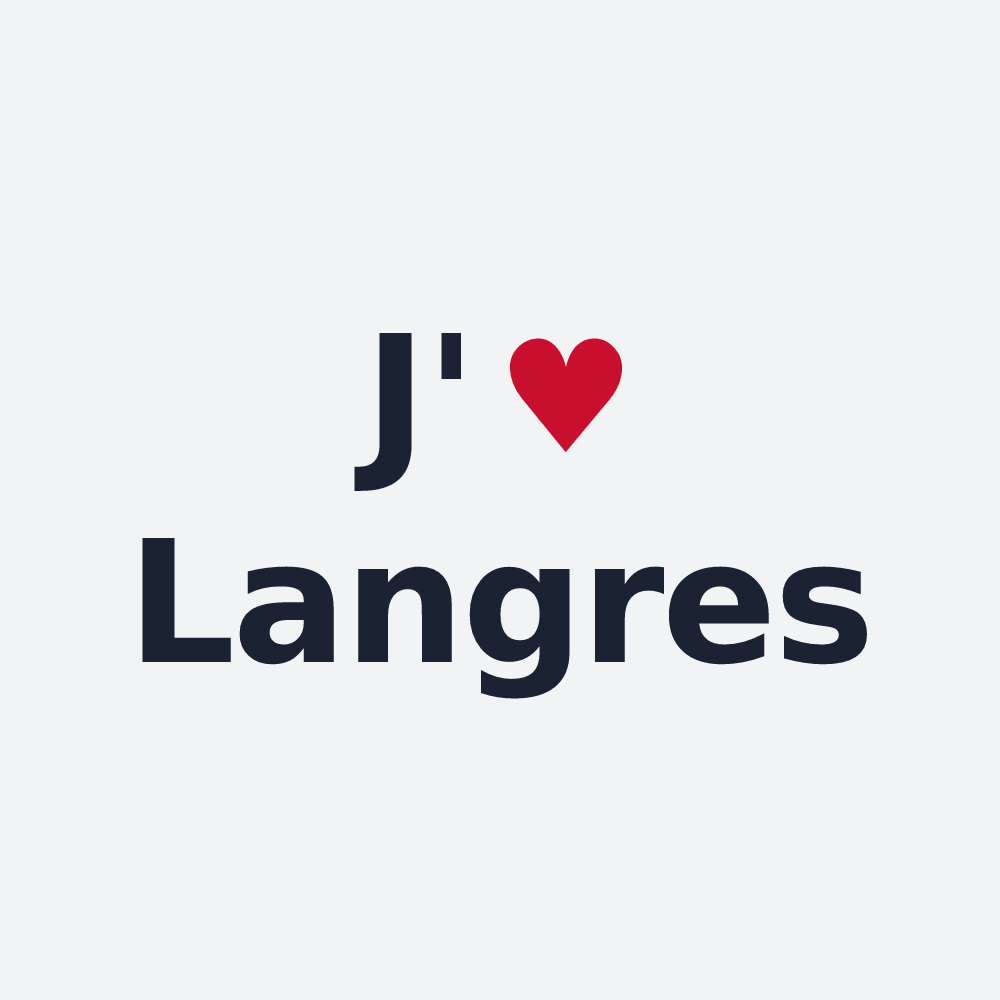 Poster personnalisé Langres — design J'aime Langres