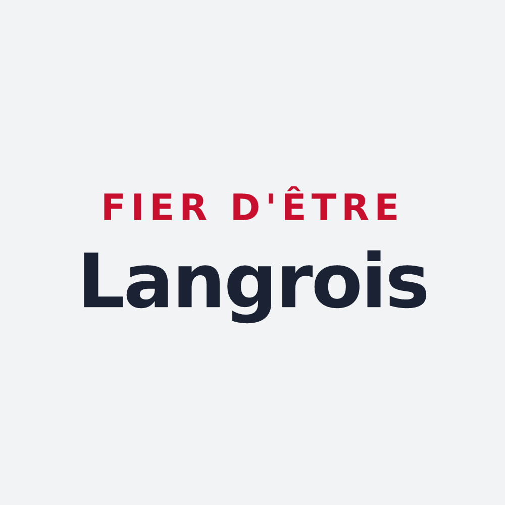 Poster « Fier d'être Langrois » — design pour Langres