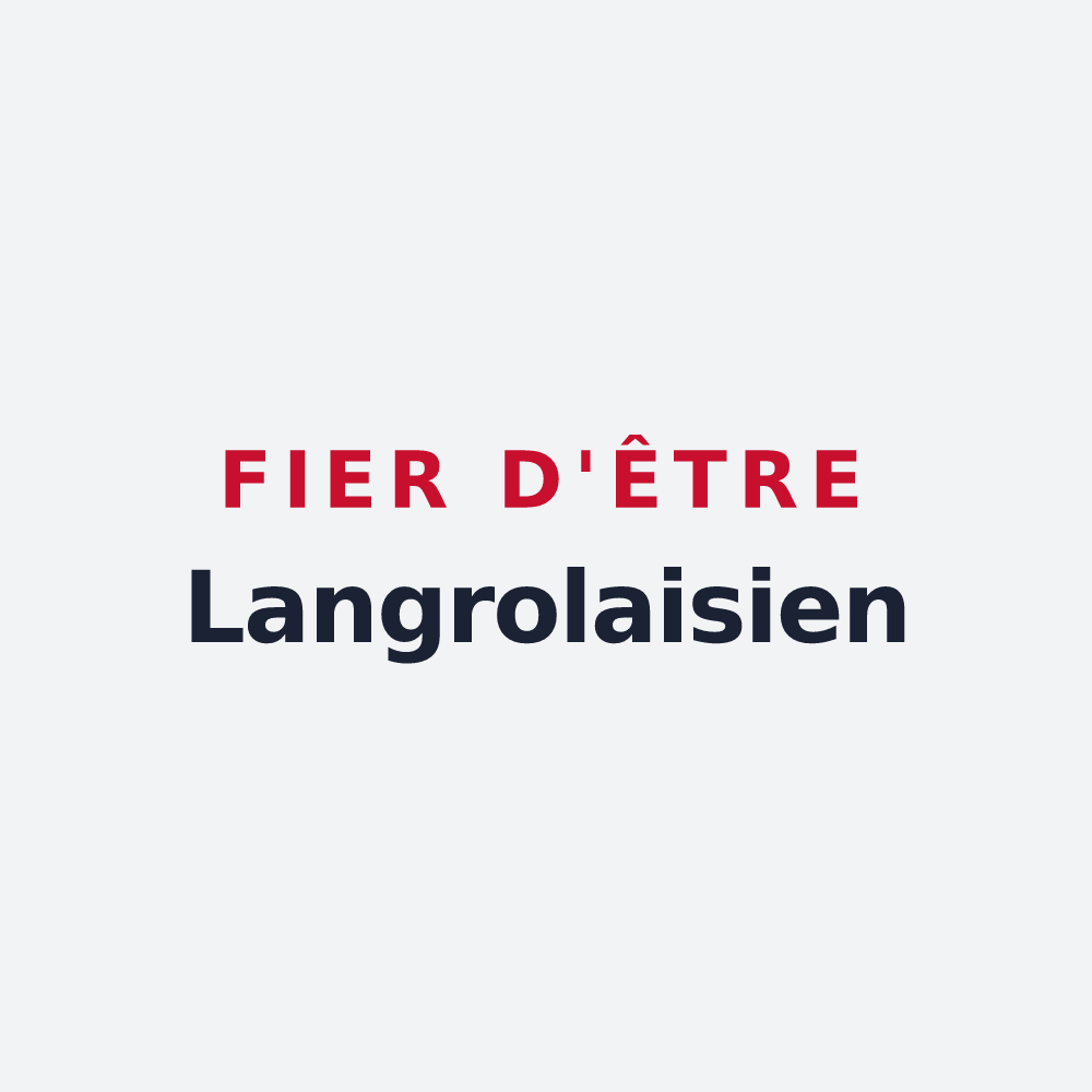 Poster « Fier d'être Langrolaisien » — design pour Langrolay-sur-Rance