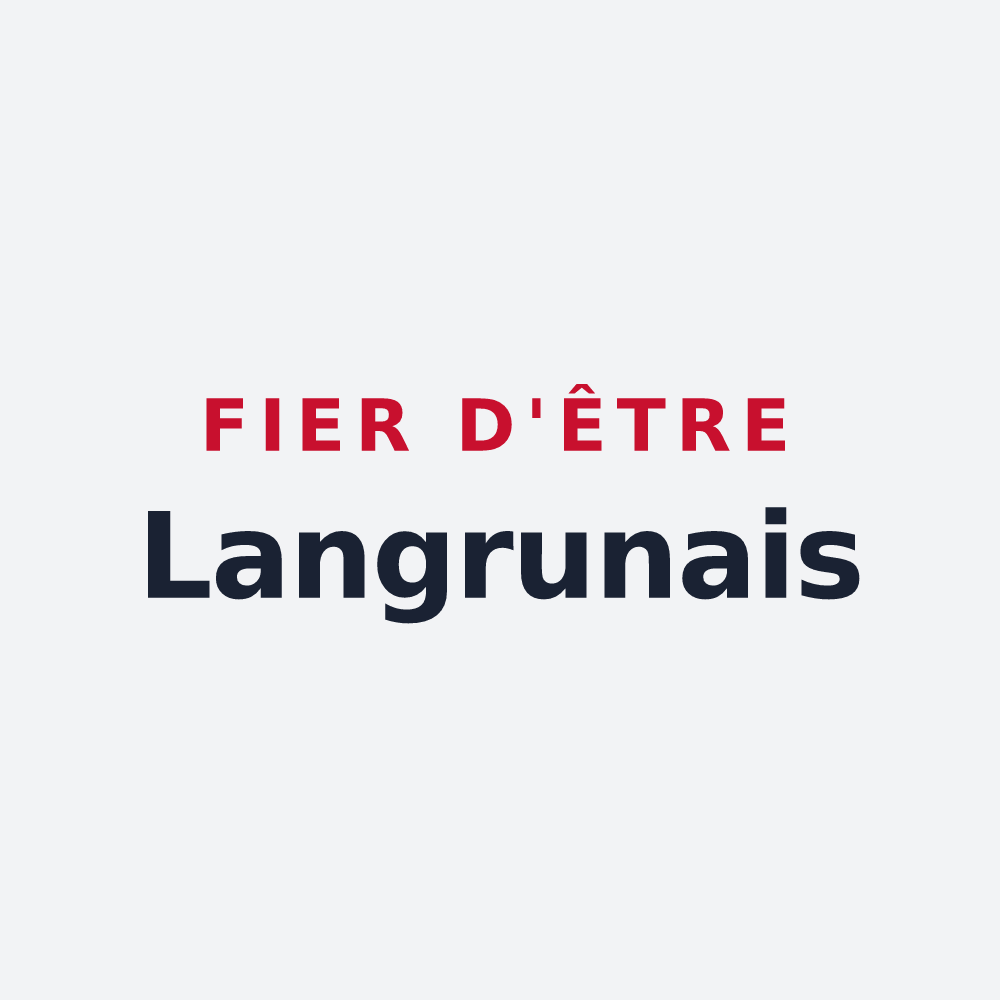 Poster « Fier d'être Langrunais » — design pour Langrune-sur-Mer