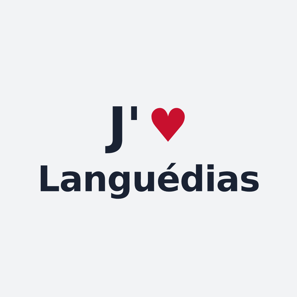 Poster personnalisé Languédias — design J'aime Languédias