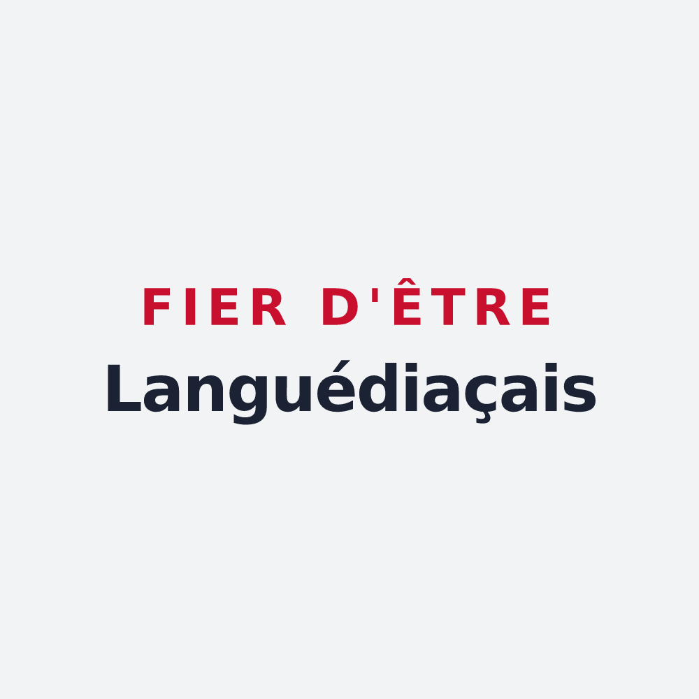Poster « Fier d'être Languédiaçais » — design pour Languédias