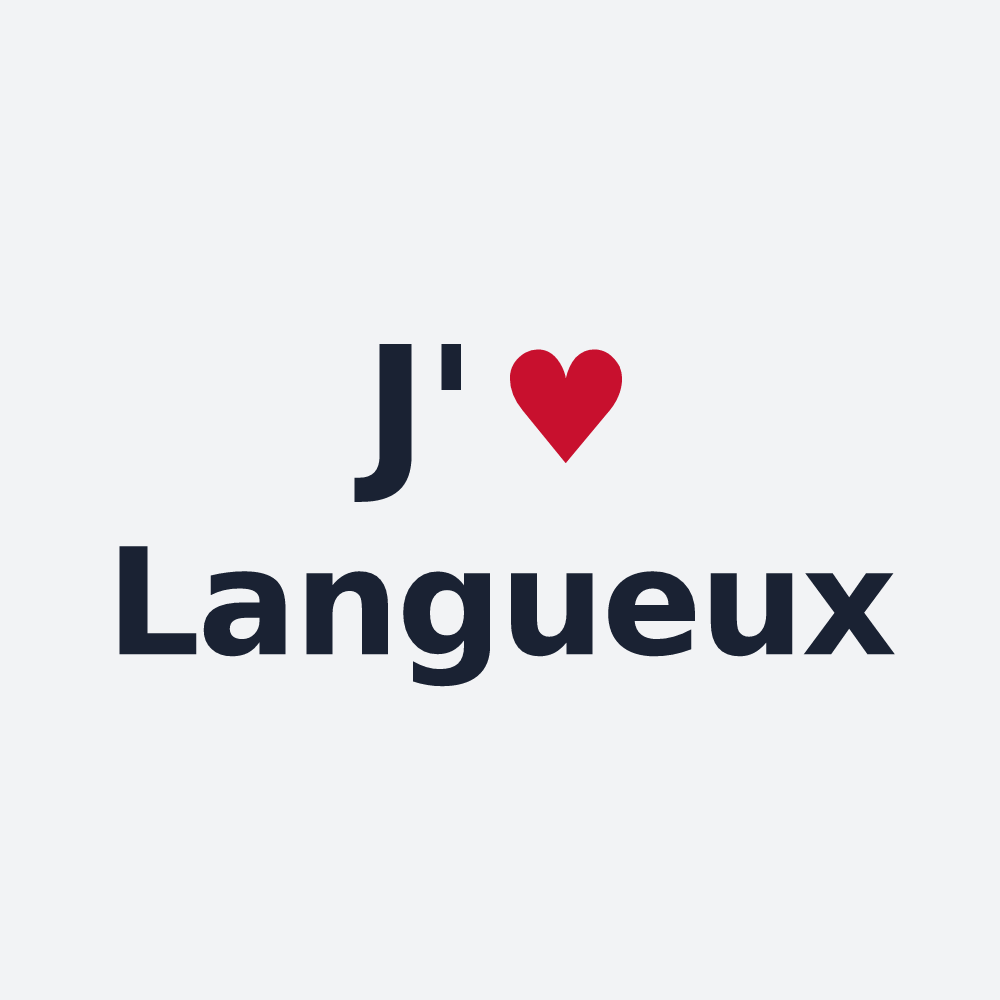 Poster personnalisé Langueux — design J'aime Langueux