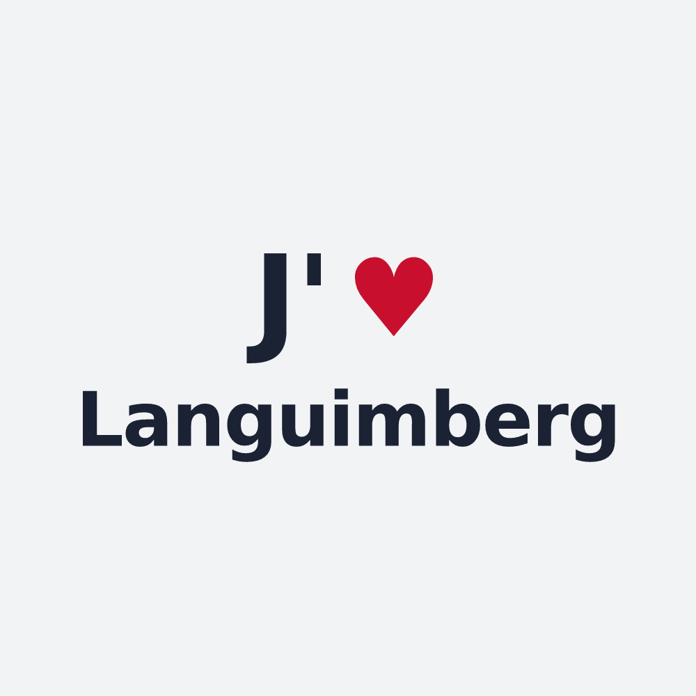 Poster personnalisé Languimberg — design J'aime Languimberg