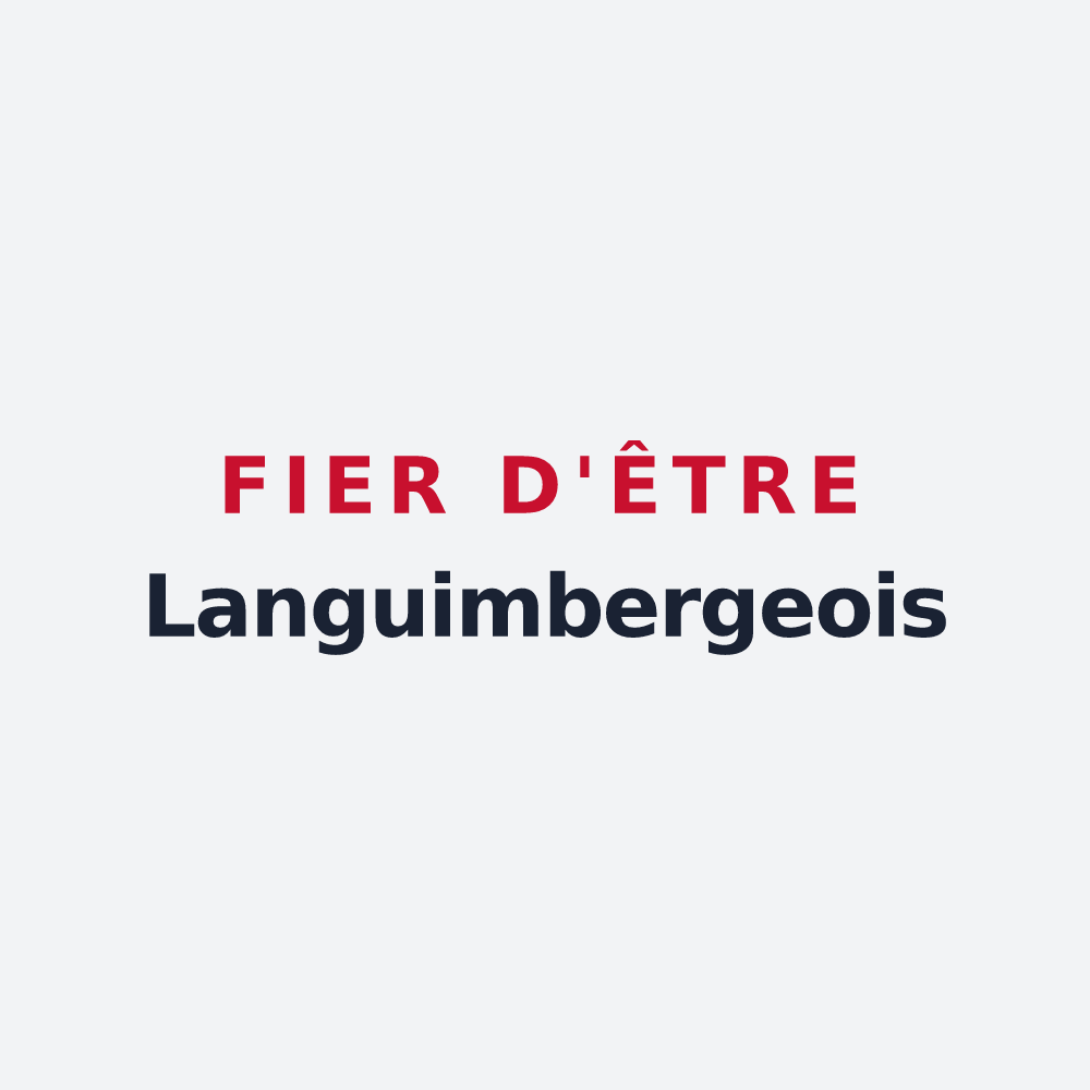 Poster « Fier d'être Languimbergeois » — design pour Languimberg