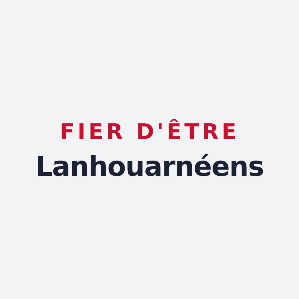 Poster « Fier d'être Lanhouarnéens » — design pour Lanhouarneau