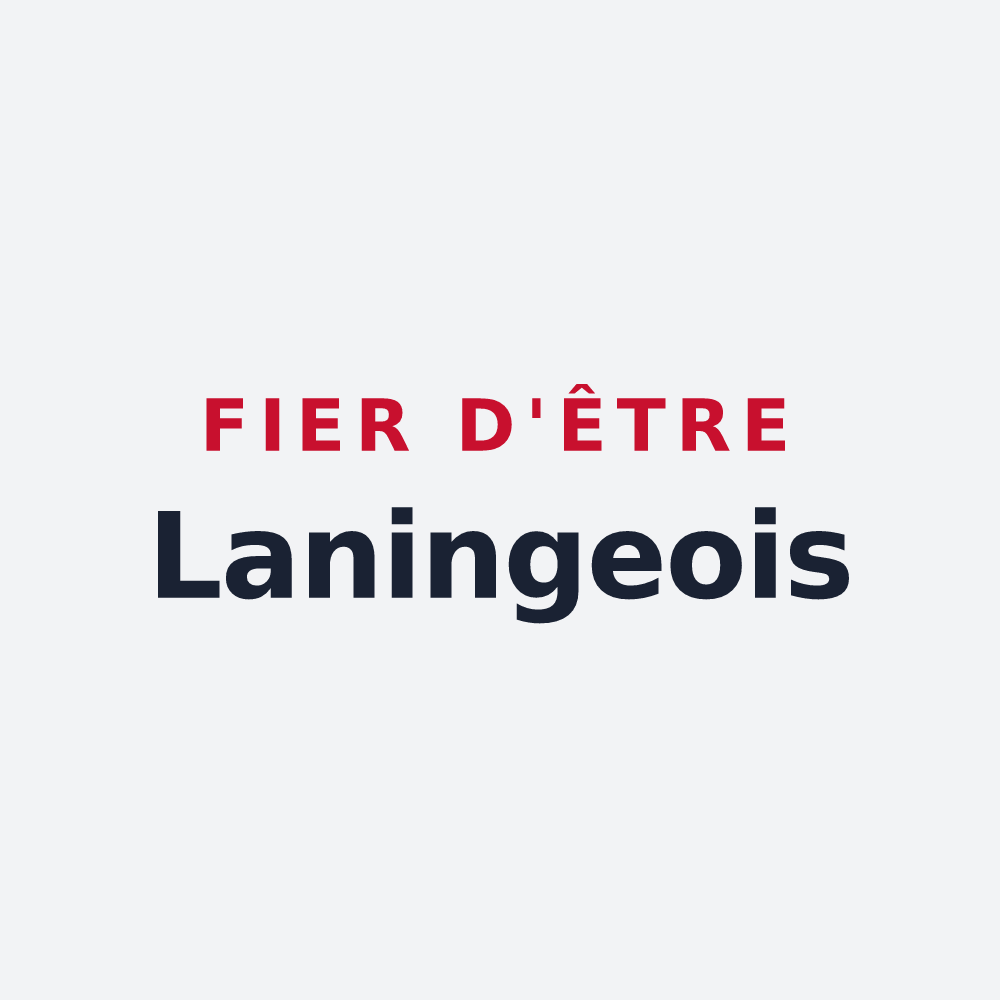 Poster « Fier d'être Laningeois » — design pour Laning