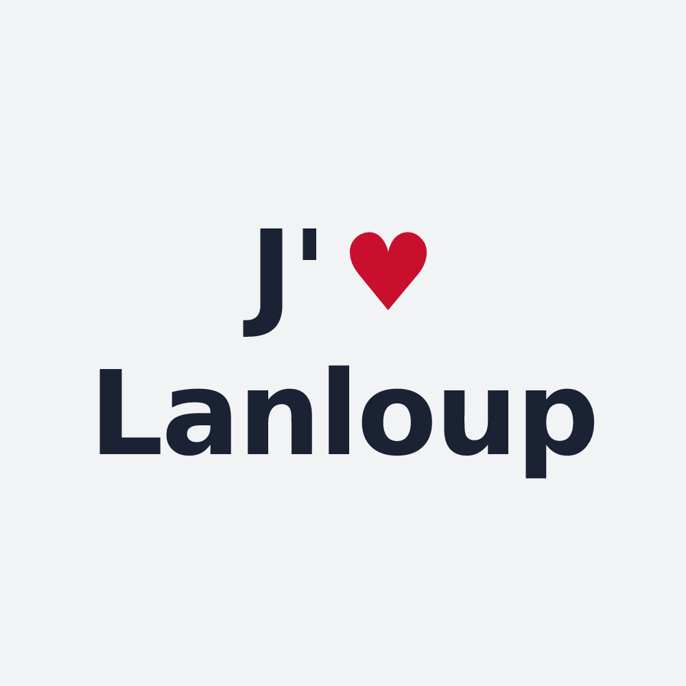 Poster personnalisé Lanloup — design J'aime Lanloup