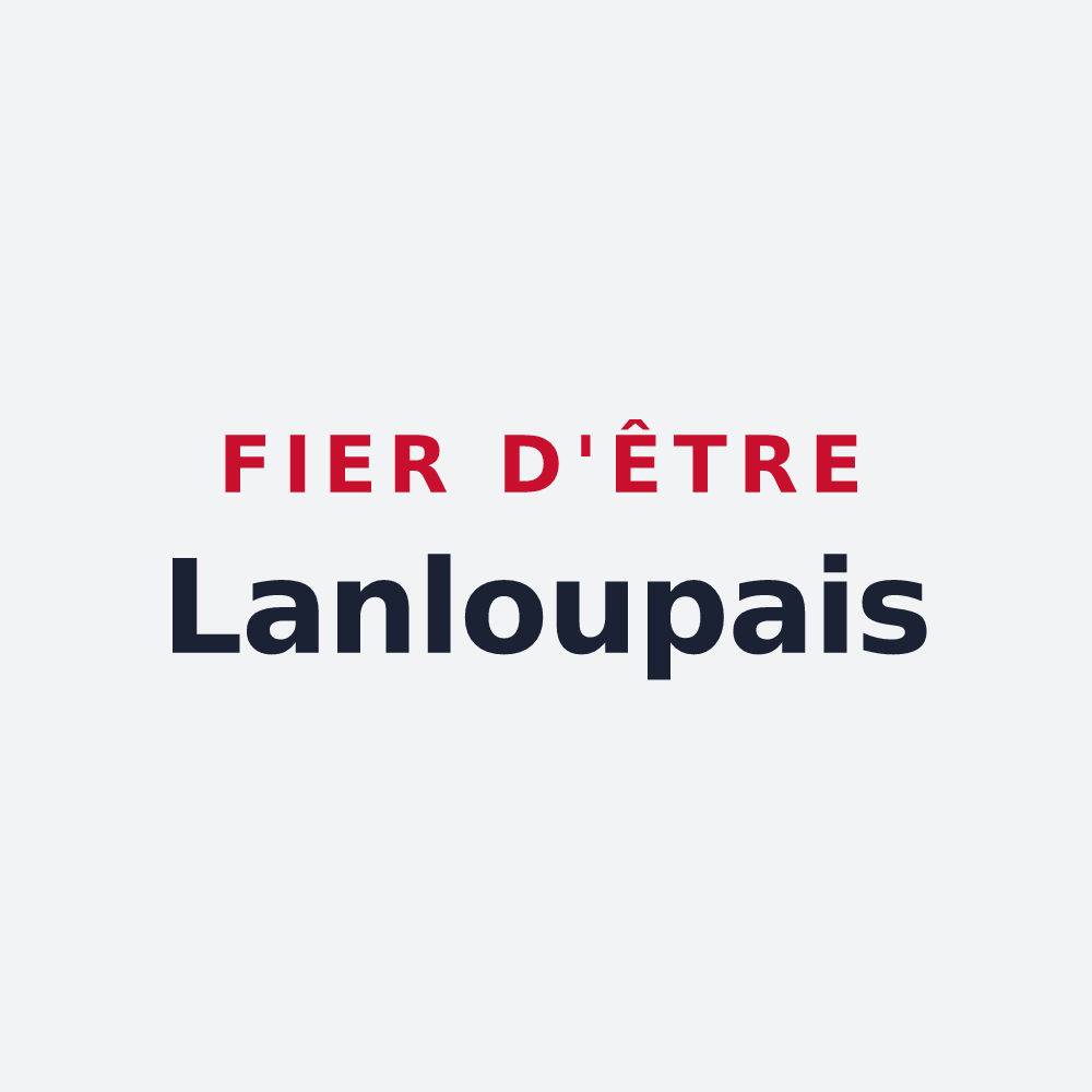 Poster « Fier d'être Lanloupais » — design pour Lanloup
