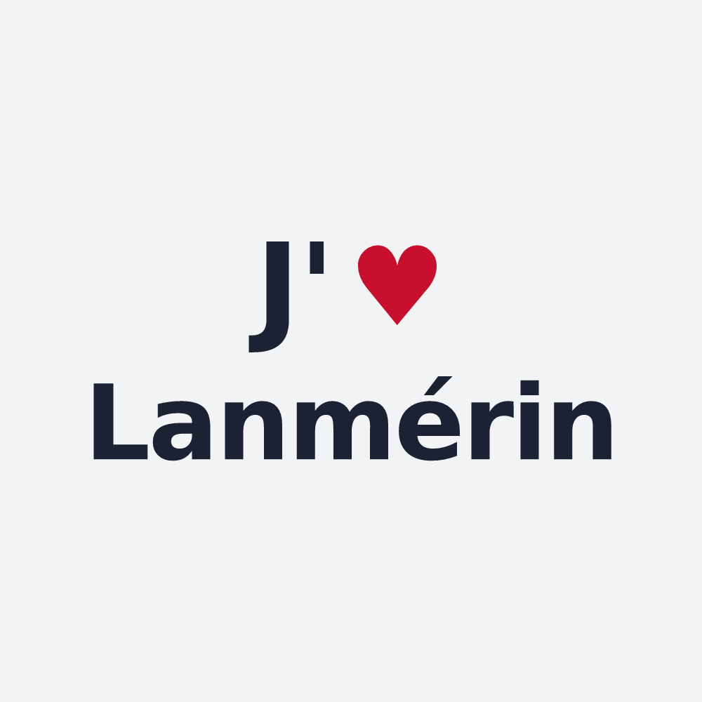Poster personnalisé Lanmérin — design J'aime Lanmérin