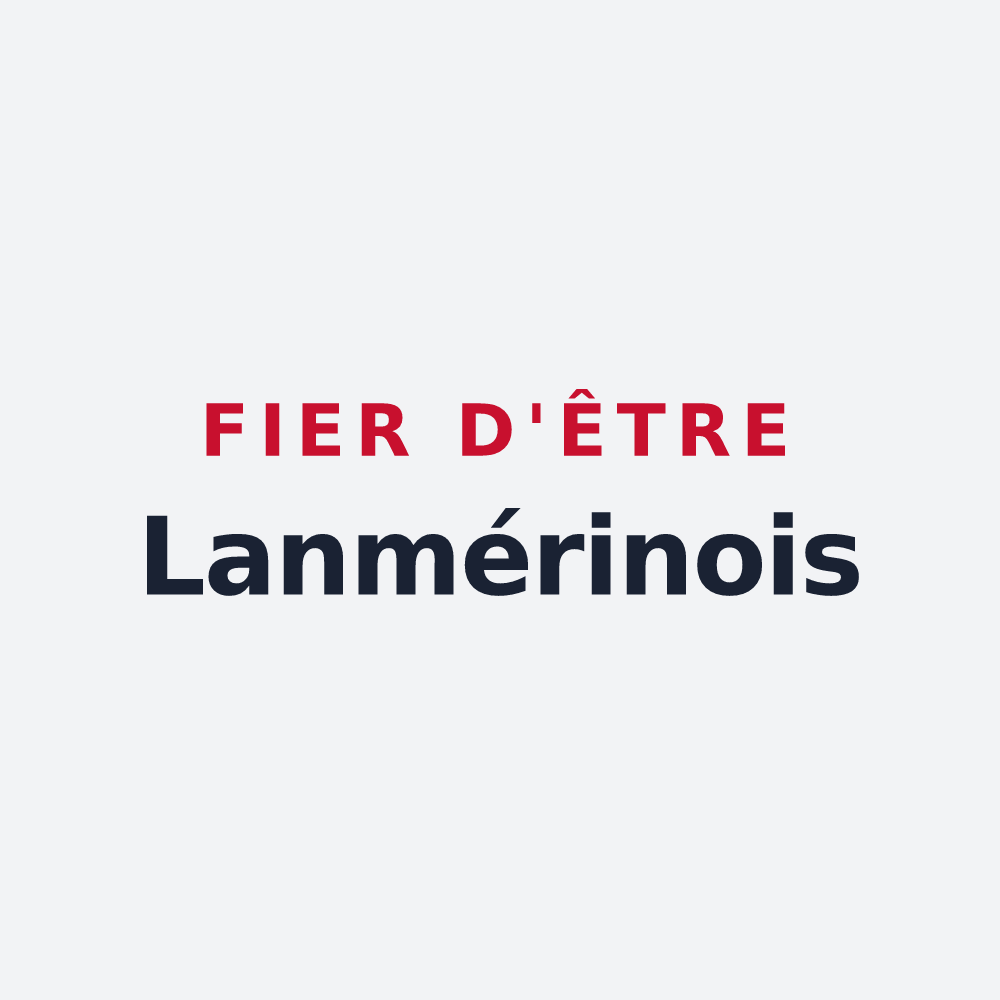 Poster « Fier d'être Lanmérinois » — design pour Lanmérin