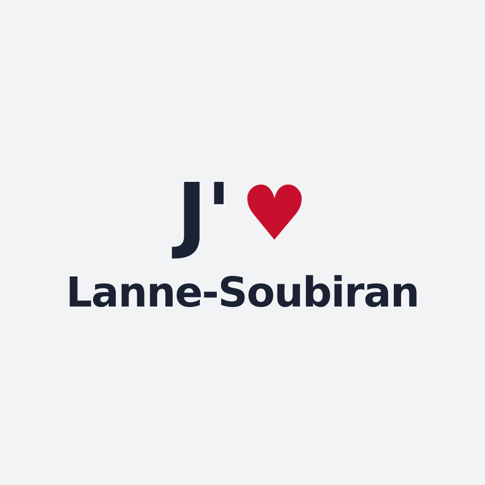 Poster personnalisé Lanne-Soubiran — design J'aime Lanne-Soubiran