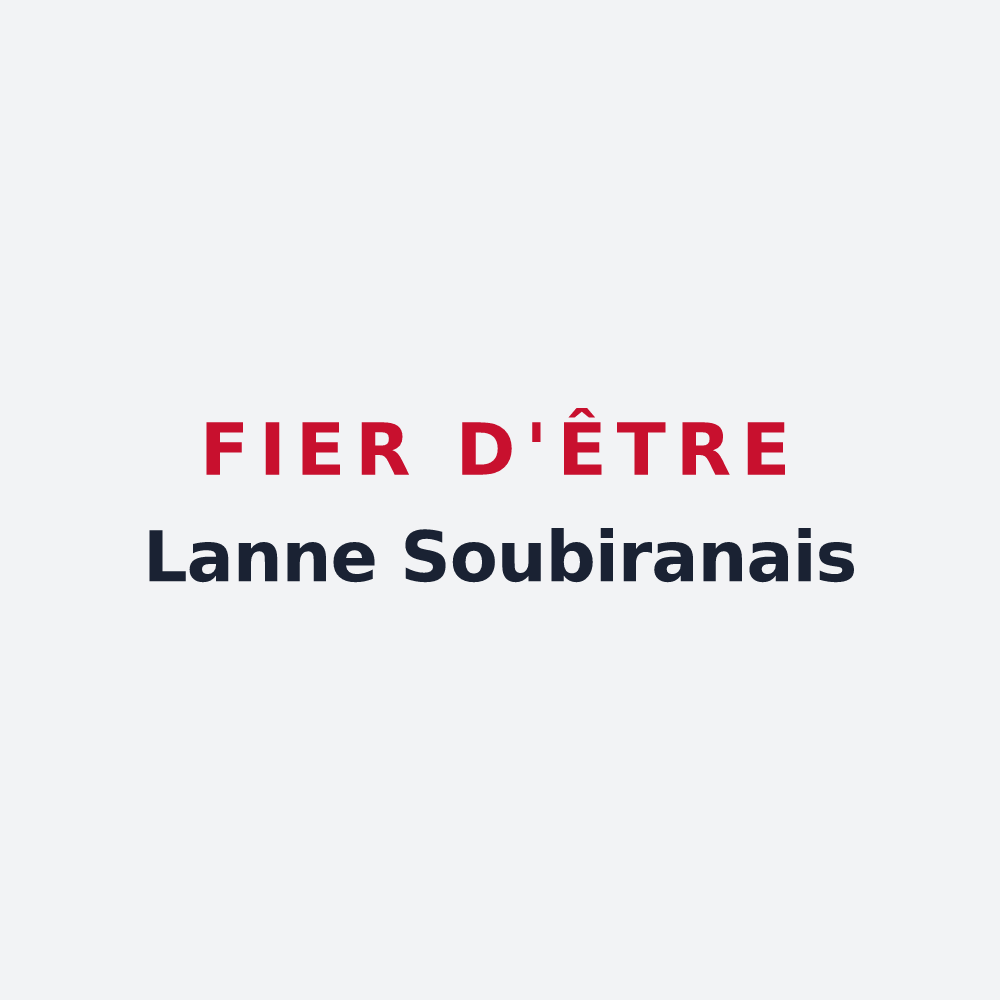 Poster « Fier d'être Lanne Soubiranais » — design pour Lanne-Soubiran