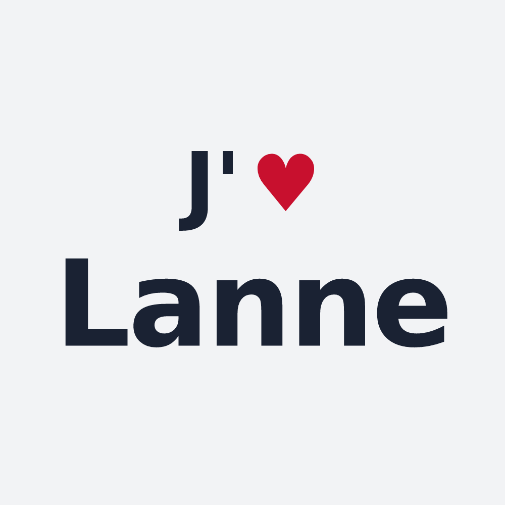 Poster personnalisé Lanne — design J'aime Lanne