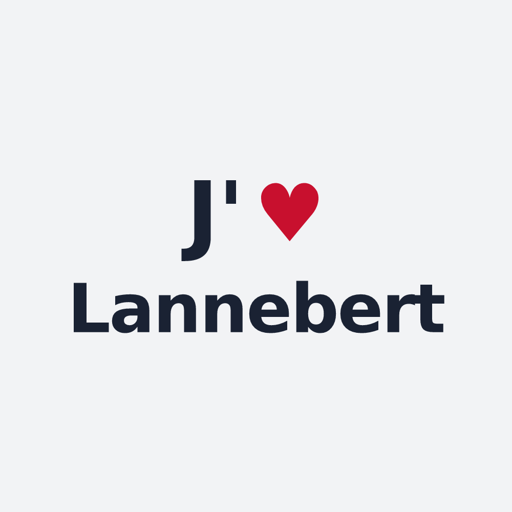 Poster personnalisé Lannebert — design J'aime Lannebert