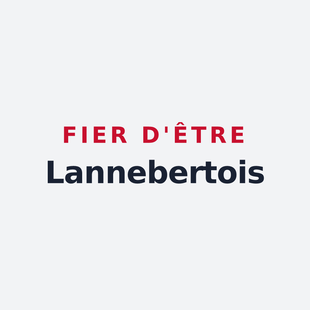 Poster « Fier d'être Lannebertois » — design pour Lannebert