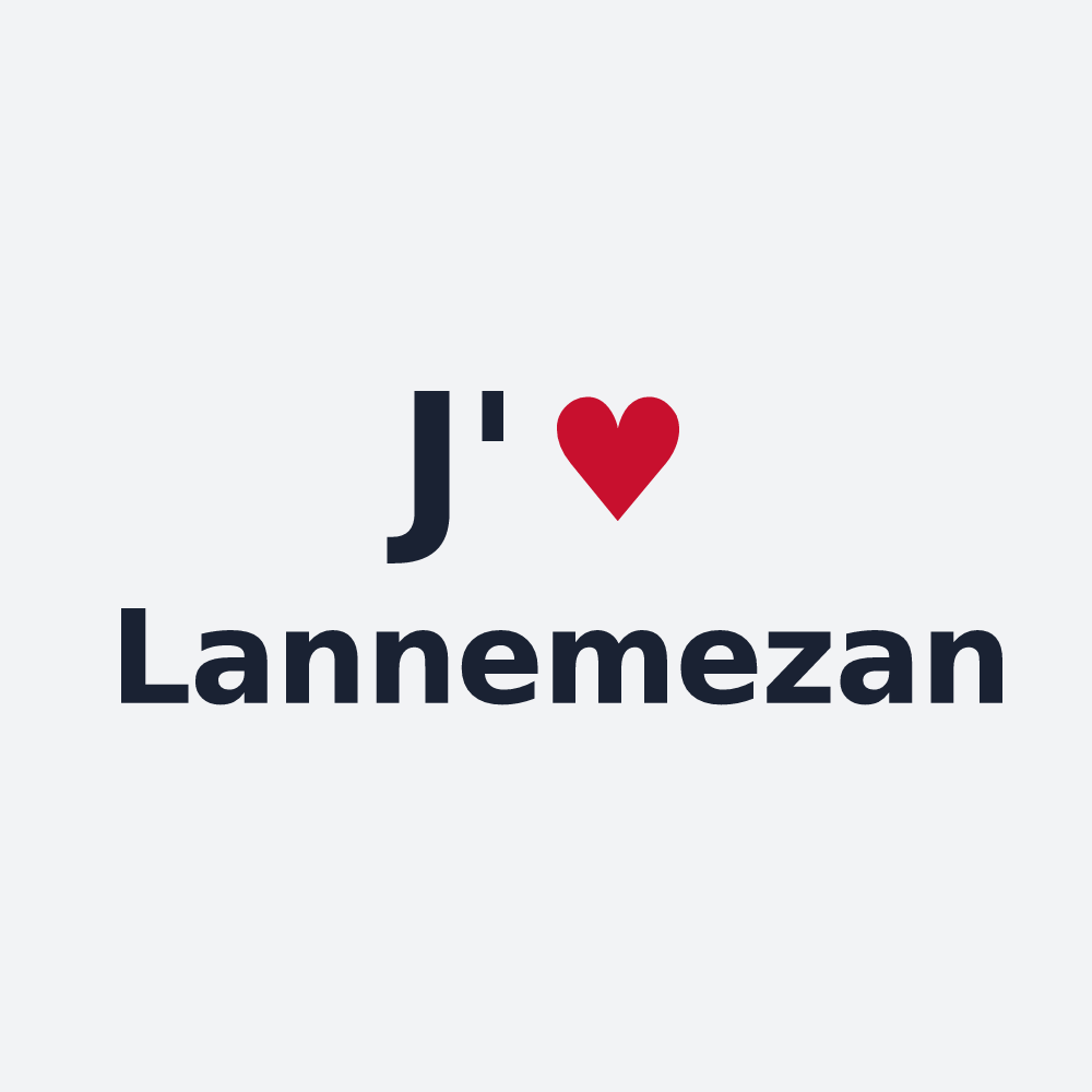 Poster personnalisé Lannemezan — design J'aime Lannemezan