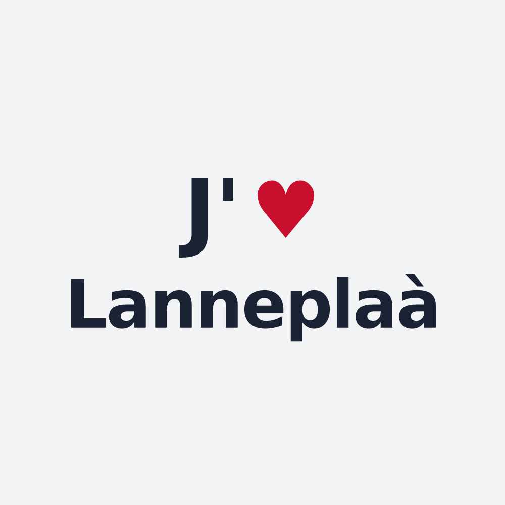Poster personnalisé Lanneplaà — design J'aime Lanneplaà