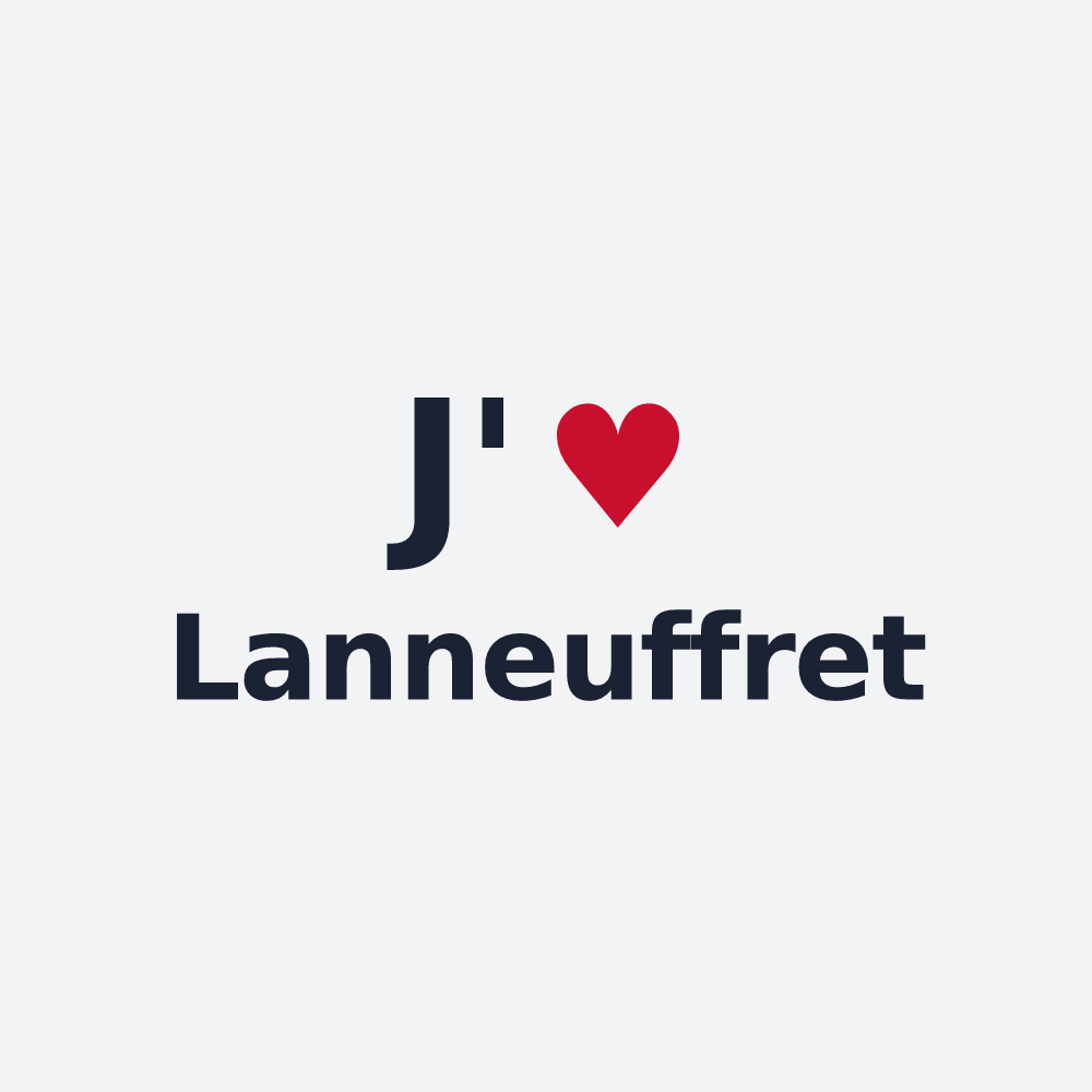 Poster personnalisé Lanneuffret — design J'aime Lanneuffret