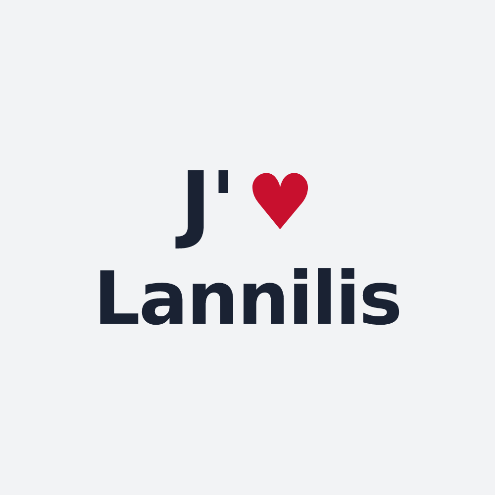 Poster personnalisé Lannilis — design J'aime Lannilis